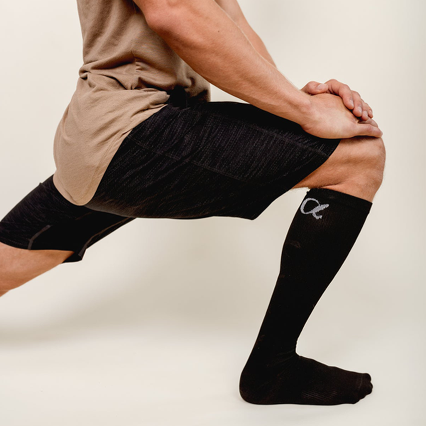 Unisex Copper Compression Socks, Graduated Support For Men & Women, Arch Support, Black, Cotton-Spandex