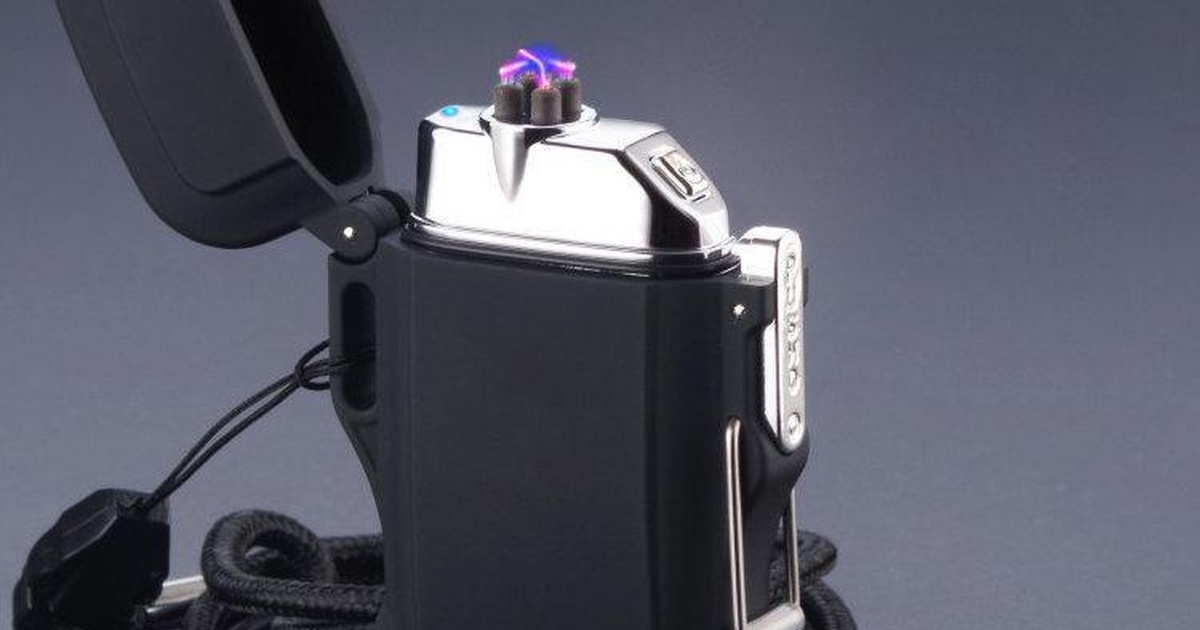 Black Soft Touch Electric "Coil" Lighter Electric Lighters Fire