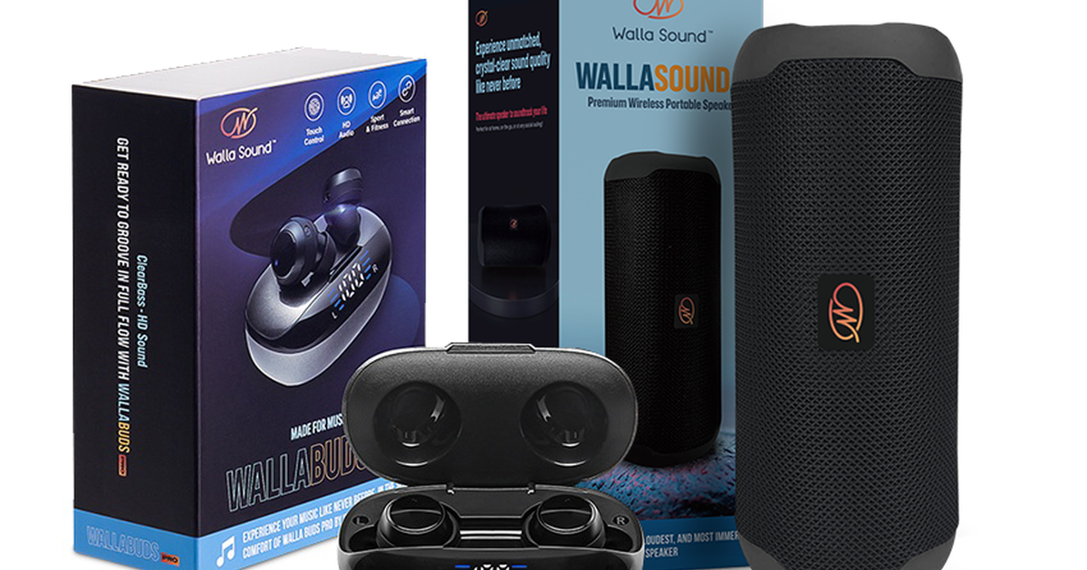 Walla Sound Portable Speaker & WallaBuds Pro Bundle OFFICIAL STORE